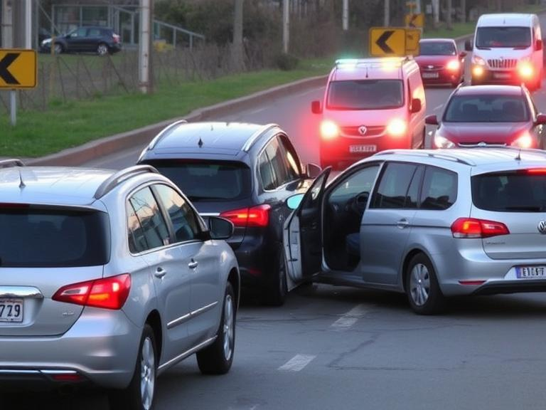 Driver seriously injured following multi-vehicle crash near Kingston