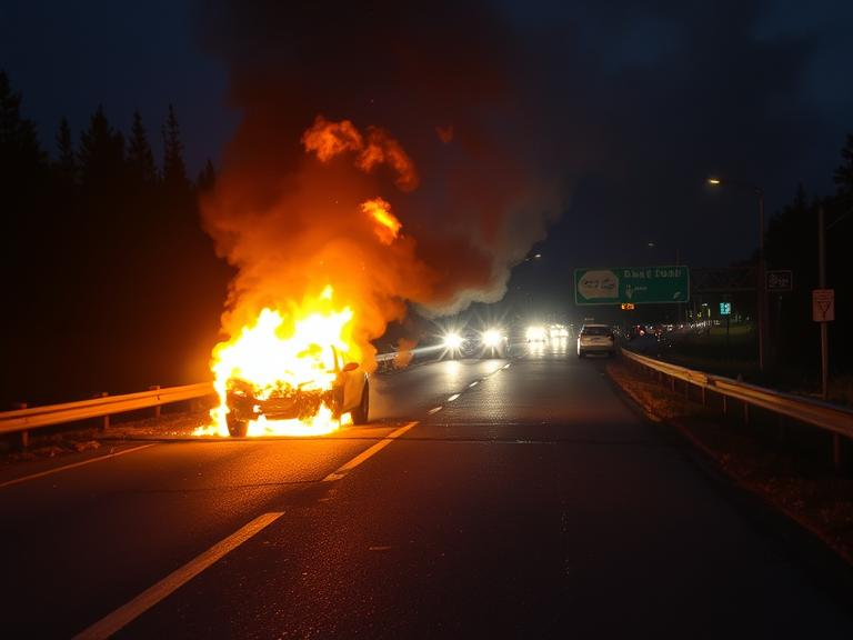 Driver facing charges following fiery crash in Arnprior, Ontario